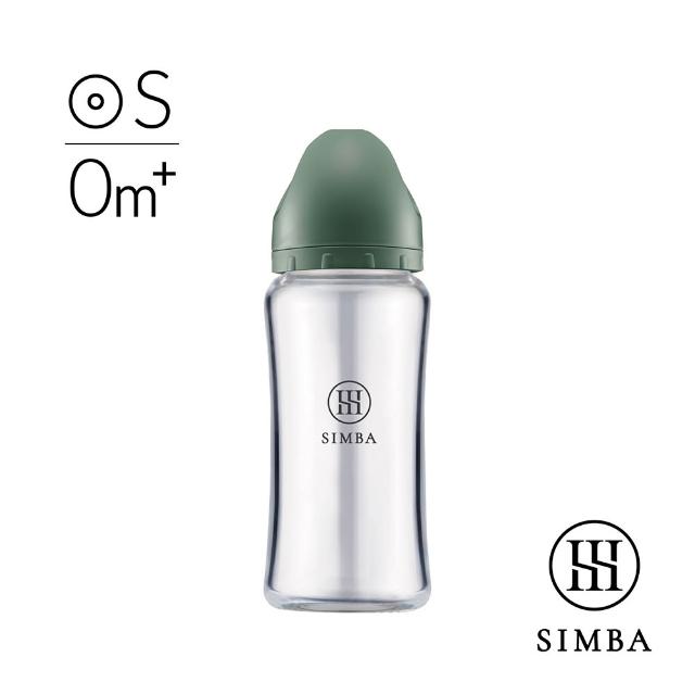 【Simba 小獅王辛巴】新生適用-蘊蜜質金玻璃寬口防脹氣奶瓶270ml/主導式餵奶專用)