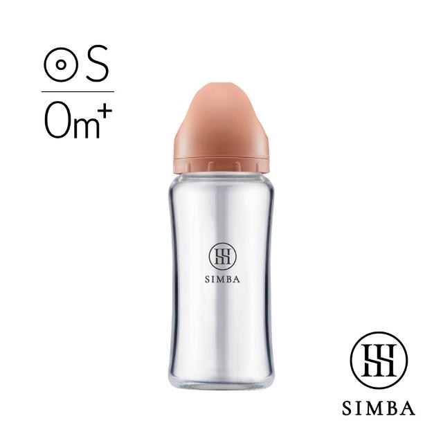 【Simba 小獅王辛巴】新生適用-蘊蜜質金玻璃寬口防脹氣奶瓶270ml/主導式餵奶專用)