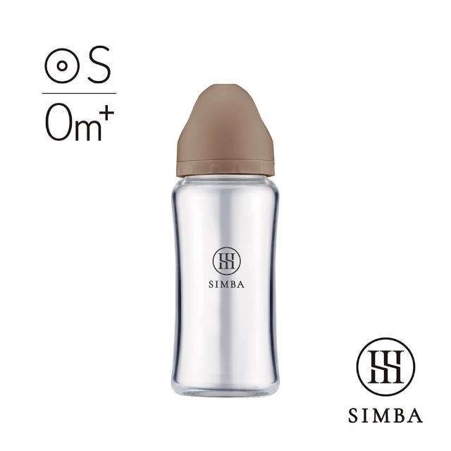 【Simba 小獅王辛巴】新生適用-蘊蜜質金玻璃寬口防脹氣奶瓶270ml/主導式餵奶專用)