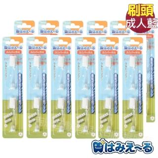 【日本 Hamieru】光能音波電動牙刷頭成人刷頭6號-藍色(2入/組X12)