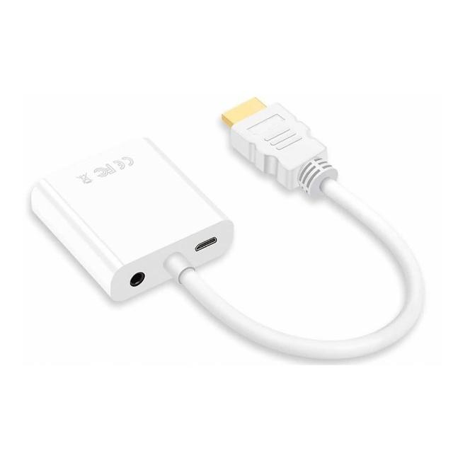 HDMI to VGA轉接線-外接電源音源版