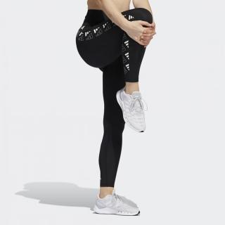 【adidas 愛迪達】緊身褲 女款 運動長褲 慢跑 瑜珈 亞規 Opt 3Bar 7/8 T 黑 H64191
