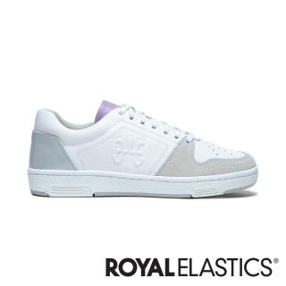 【ROYAL Elastics】MAKER 真皮時尚休閒鞋 女(白紫灰)