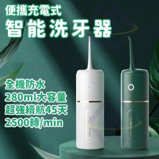 【禾統】電動洗牙器 電動沖牙器(三種噴嘴 沖牙機 洗牙機 便攜式 旅行 USB充電 交換禮物 洗牙 口腔清潔)