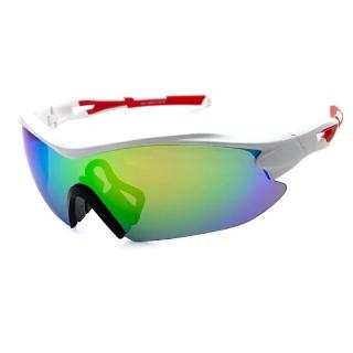 【SUNS】頂規運動太陽眼鏡 酷炫白 防滑/防爆/透氣 S203 抗UV400(採用PC防爆鏡片/安全防護/防撞擊)