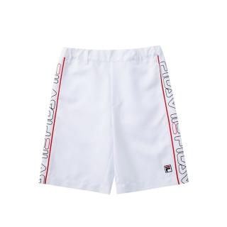 【FILA】KIDS 短褲 女平織五分褲-白色(1SHV-4432-WT)