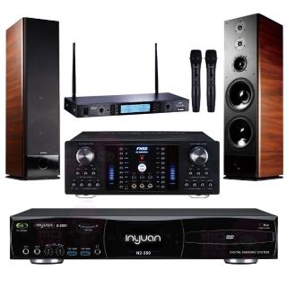 【音圓】點歌機4TB+擴大機+無線麥克風+喇叭(S-2001 N2-350+AK-8800 PRO+MR-865 PRO+TDF K-105)