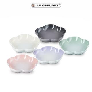 【Le Creuset】瓷器花型盤-中-5入(淡雅恬靜系列)