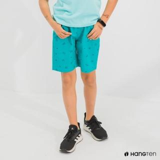 【Hang Ten】男童-RELAXED FIT鬆緊短褲(綠)