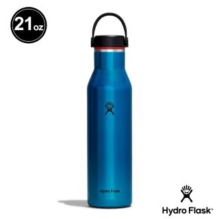 【Hydro Flask】標準口霧面 21oz/621ml 輕量真空保溫瓶(青石藍)
