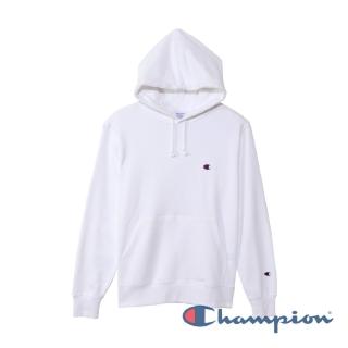 【Champion】BASIC毛巾布連帽Tee-白色