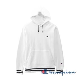 【Champion】小Logo連帽Tee-白色