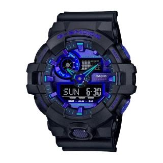 【CASIO 卡西歐】G-SHOCK 指針數位 GA-700 系列(GA-700VB-1A)