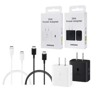 【Samsung 三星】for S25 S24系列 25W快充旅充組(附原廠盒裝T2510充電器+三星製造雙Type C線)