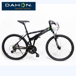 【DAHON 大行】Espresso D24 26吋24速鋁合金前避震折疊單車-黑色(適合裝後置型兒童座椅)