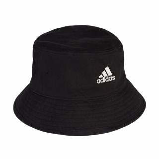 【adidas 愛迪達】漁夫帽 Logo Cotton Bucket 黑 復古 休閒 三線 愛迪達 帽子(H36810)