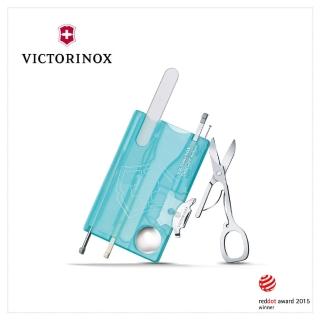 【VICTORINOX 瑞士維氏】瑞士卡/13用/水藍(0.7240.T21)