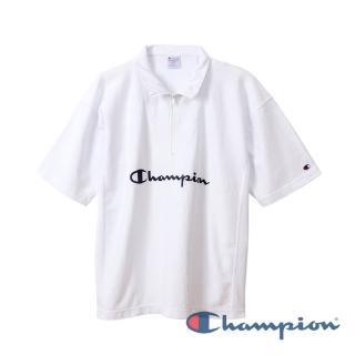 【Champion】RW開襟拉鍊短Tee-白色-9.4oz