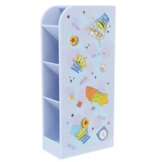 【小禮堂】迪士尼 玩具總動員 三眼怪 桌上型直式四層筆筒 《藍生活款》(平輸品)