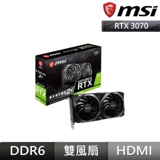 【MSI 微星】RTX 3070 VENTUS 2X OC 顯示卡+微星 M480 1TB Gen4 PCIE SSD(限制算力)