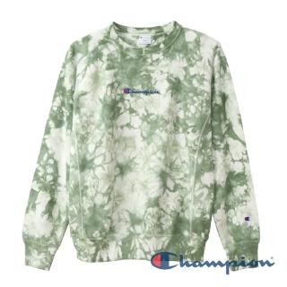 【Champion】RW草寫Logo紮染大學Tee-綠色-10oz