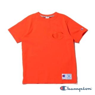 【Champion】AS大C LOGO TEE-橘色