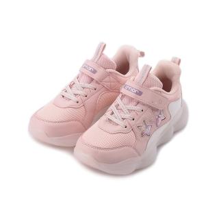 【ARNOR】21-23cm 閃耀星光 緩震電燈慢跑鞋 粉紅 大童鞋 ARKR18133