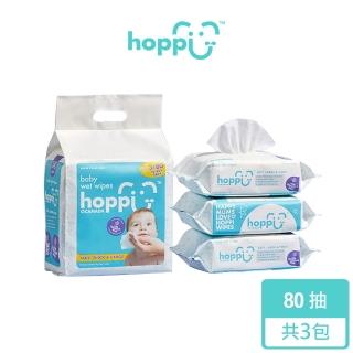 【Hoppi】純水濕巾厚型80抽x3包/串