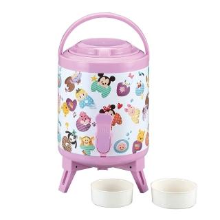 【Pearl】迪士尼 保溫保冷手提式茶桶 TSUM TSUM 字母 3L 附杯子x2(餐具雜貨)