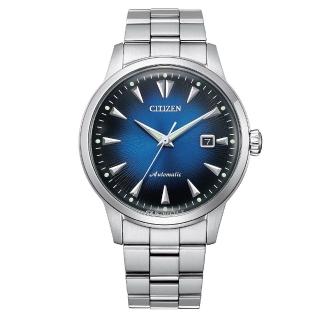 【CITIZEN 星辰】黑潮2代 藍面經典機械錶/41mm(NK0009-82L)