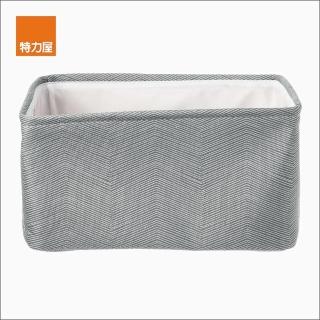 【特力屋】多用途收納盒 附提把 38x28x20cm 灰色款