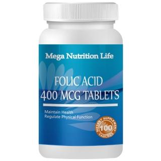 【Mega 營養生活】葉酸食品錠100錠(純素)