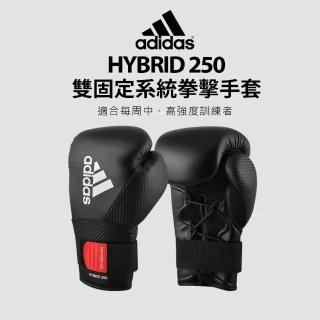 【adidas 愛迪達】adidas 2 IN 1雙固定拳套 黑(踢拳擊手套、泰拳手套、沙包手套)