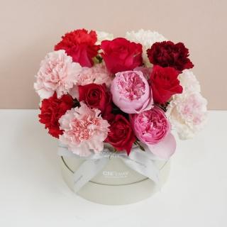 【CNFlower 西恩】紅粉佳人 鮮花禮盒(送禮/買花/花禮/鮮花)