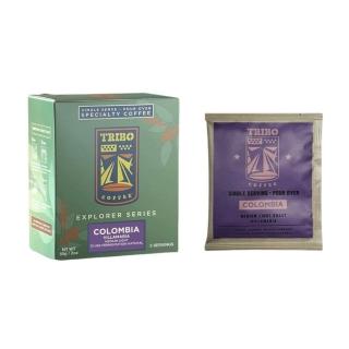 【TRIBO COFFEE】哥倫比亞 黑武士 72小時厭氧日曬 淺中焙濾掛式咖啡(11gX5包/盒; 精品咖啡; 冠軍烘豆師)