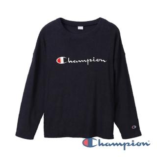 【Champion】Campus 草寫LOGO長Tee -深藍色