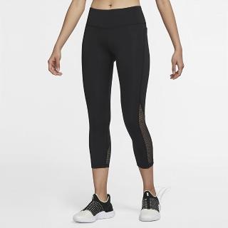 【NIKE 耐吉】長褲 女款 運動長褲 緊身褲 慢跑 AS W NK DF FAST MR 7/8 TGHT NV 黑 DM7724-010