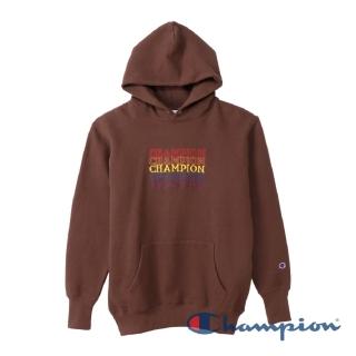 【Champion】CAMPUS多色Logo連帽Tee-棕色