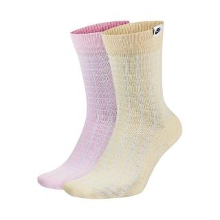 【NIKE 耐吉】襪子 NSW SNKR Sox 粉紅 黃 男女款 長襪 中筒襪 運動(CK5590-902)