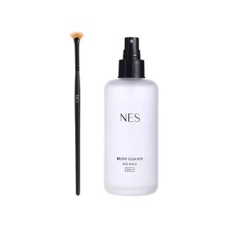 【恩藝偲 NES cosmetics】睫毛膏刷+200ml刷具清潔液(日本製刷具)