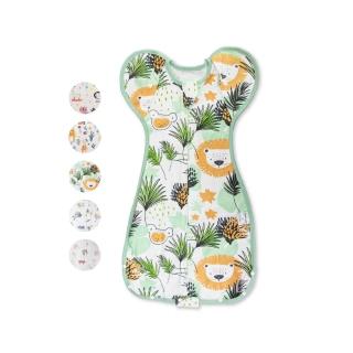 【OhBabyLying】春秋薄款 開釦袖成長包巾(二階/包巾/蝶型/防驚嚇安撫包巾/蝴蝶衣/蝴蝶包巾/雙拉鍊包巾)