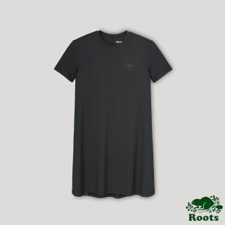 【Roots】Roots 女裝- 城市悠遊系列 機能短袖洋裝(黑色)