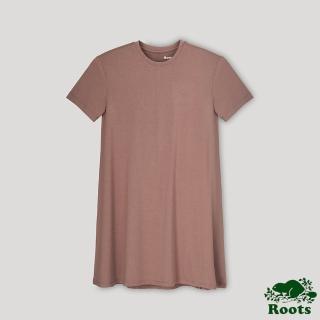 【Roots】Roots 女裝- 城市悠遊系列 機能短袖洋裝(磚褐色)