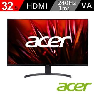 【Acer 宏碁】32型 VA遊戲電競螢幕 支援HDMI介面/Adaptive sync(ED320Q X)