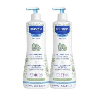【Mustela 慕之恬廊】慕之幼 加量版多慕雙潔乳 750mlX2入(寶寶 嬰兒 沐浴乳洗髮精 公司貨 台灣獨家總代理)
