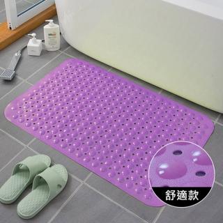 【PS Mall】浴室防滑墊 pvc吸盤地墊 按摩止滑墊 腳踏墊 40x100cm(J850)
