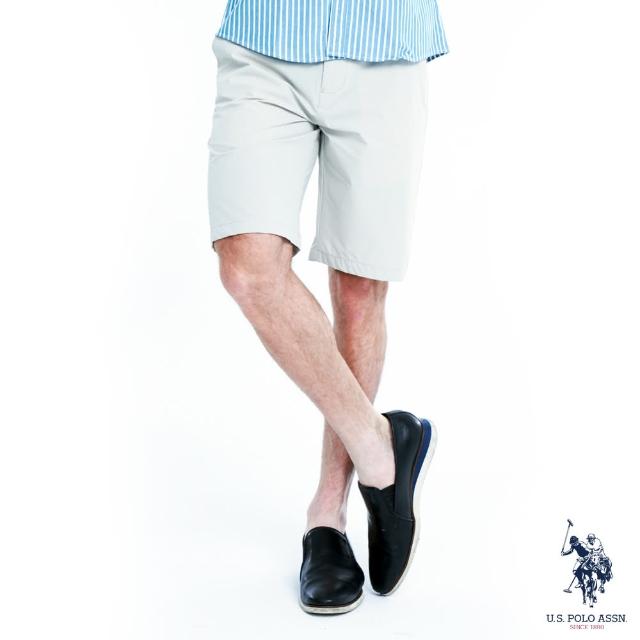 【U.S. POLO ASSN.】男款休閒短褲 褲頭標誌-2色(短褲 休閒)