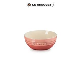 【Le Creuset】瓷器韓式湯碗14cm(鮭魚粉)