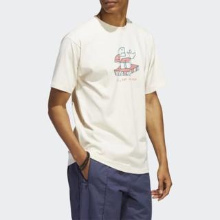 【adidas 愛迪達】上衣 男款 短袖上衣 運動 三葉草 國際碼 G SHMOO SS TEE  白 HC2192