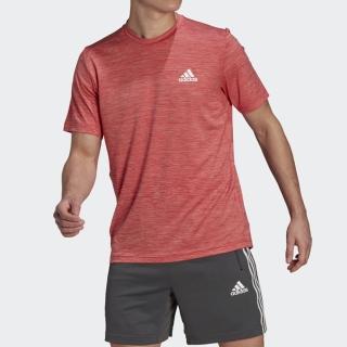 【adidas 愛迪達】上衣 男款 短袖上衣 運動 亞規 M HT EL TEE 紅 GM3861